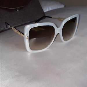 Gucci Mother Of Pearl Gold /JD brown gradient lens